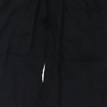 Womens UK Size 12 Preworn Regular Fit  Black Trousers