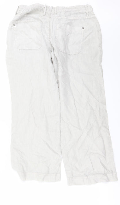 Womens UK Size 14 Indigo Regular Fit  Grey Trousers