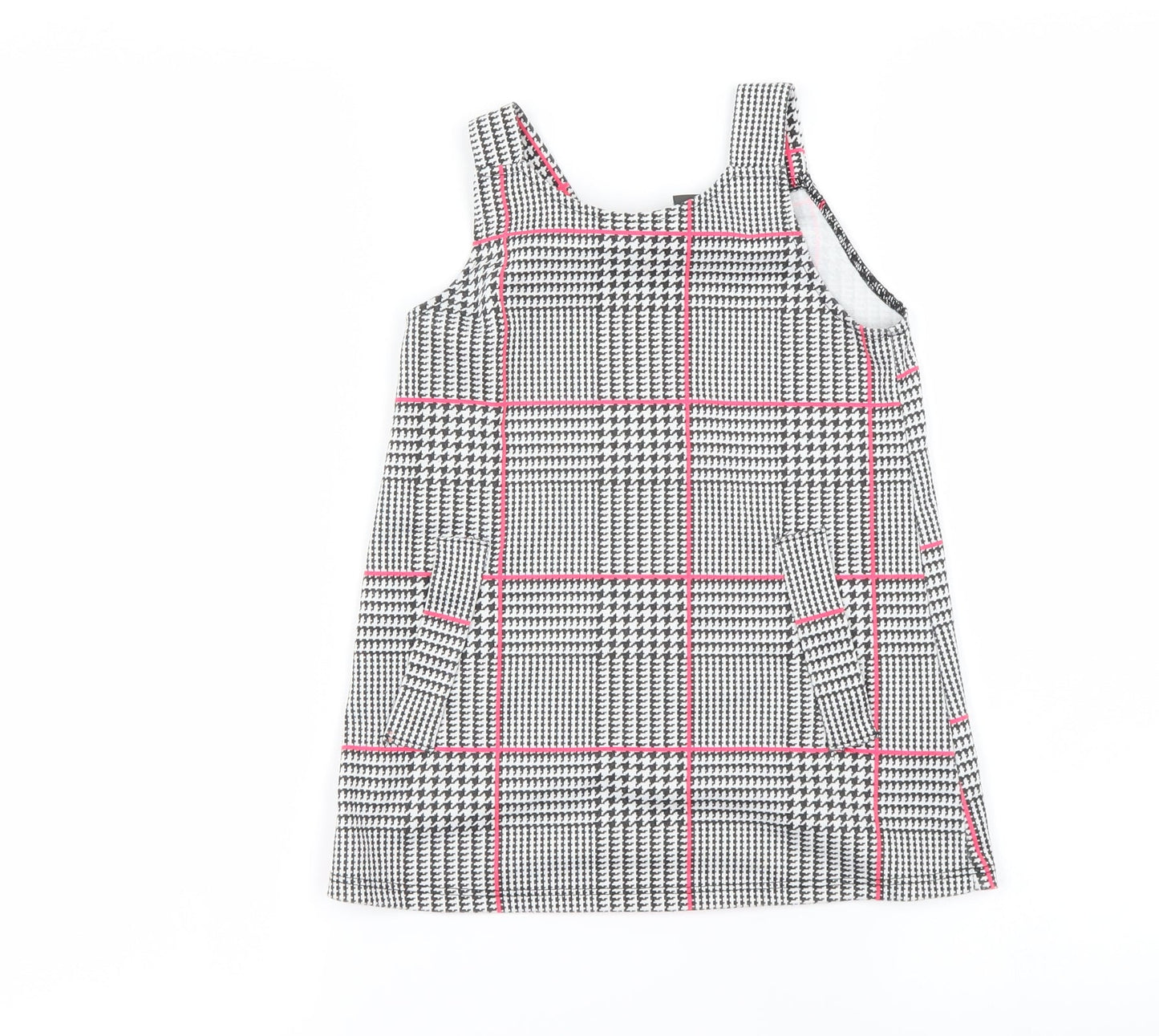 Primark Girls Grey Check  A-Line  Size 3-4 Years