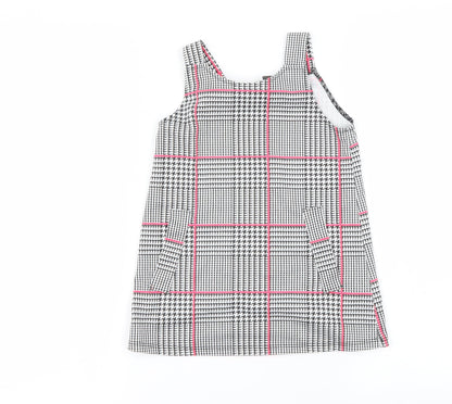Primark Girls Grey Check  A-Line  Size 3-4 Years