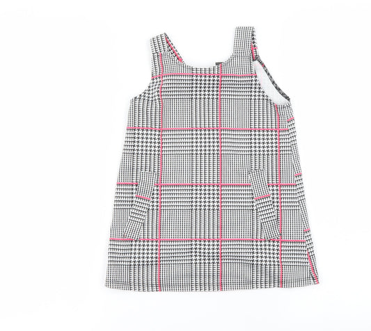 Primark Girls Grey Check  A-Line  Size 3-4 Years