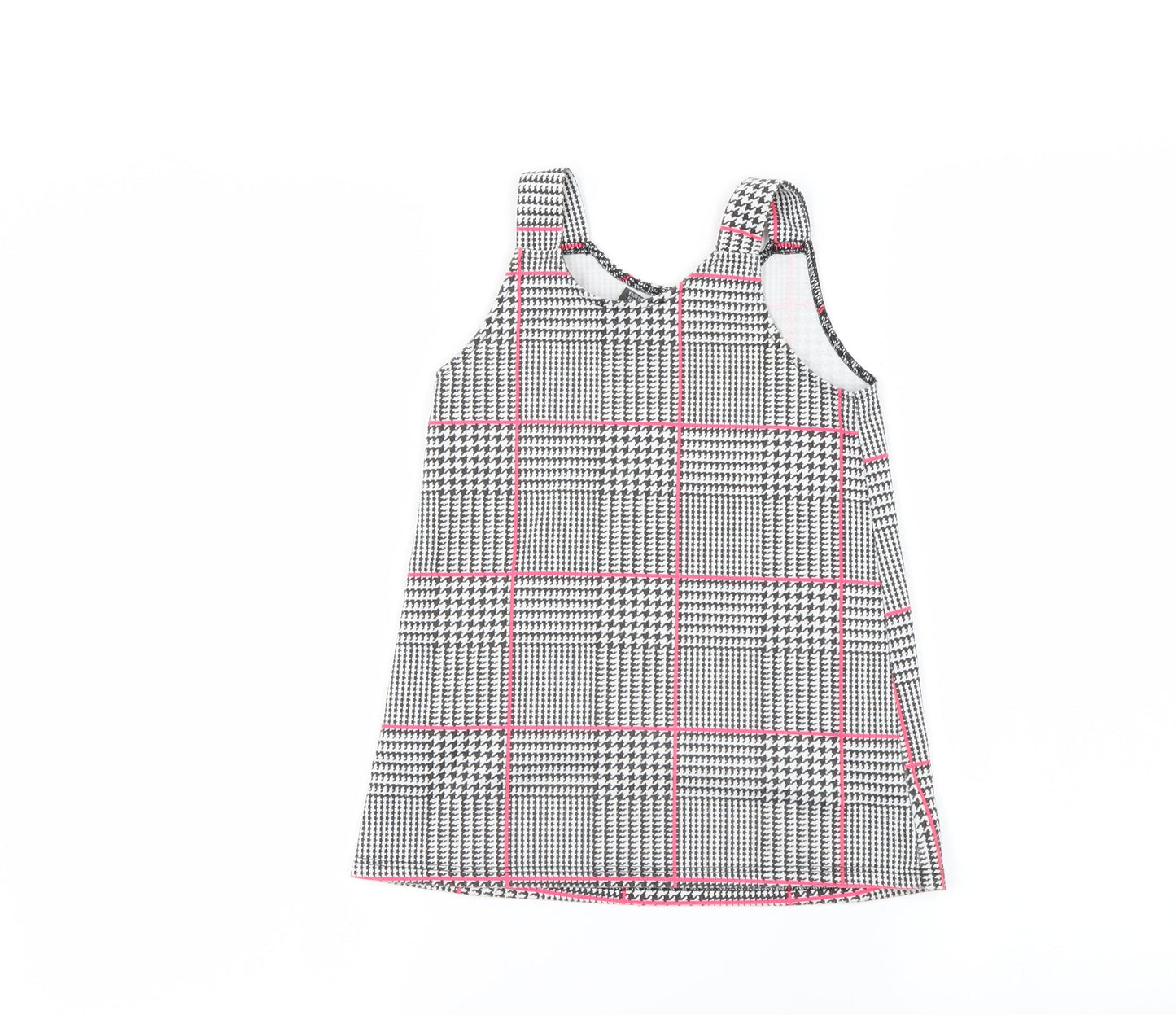 Primark Girls Grey Check  A-Line  Size 3-4 Years