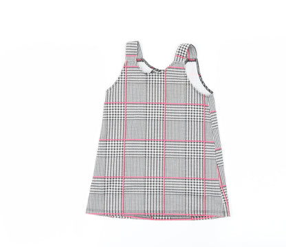 Primark Girls Grey Check  A-Line  Size 3-4 Years