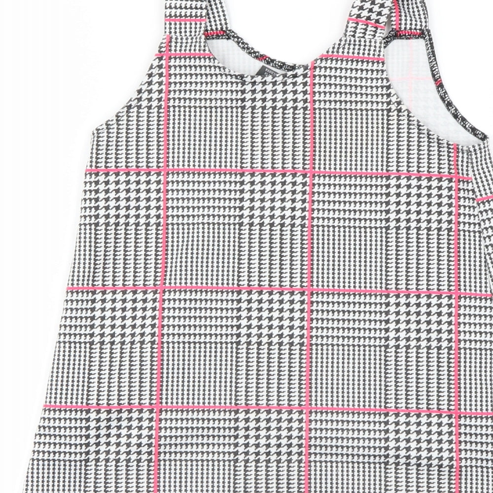 Primark Girls Grey Check  A-Line  Size 3-4 Years