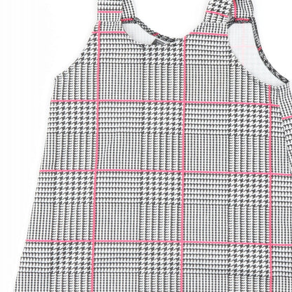 Primark Girls Grey Check  A-Line  Size 3-4 Years