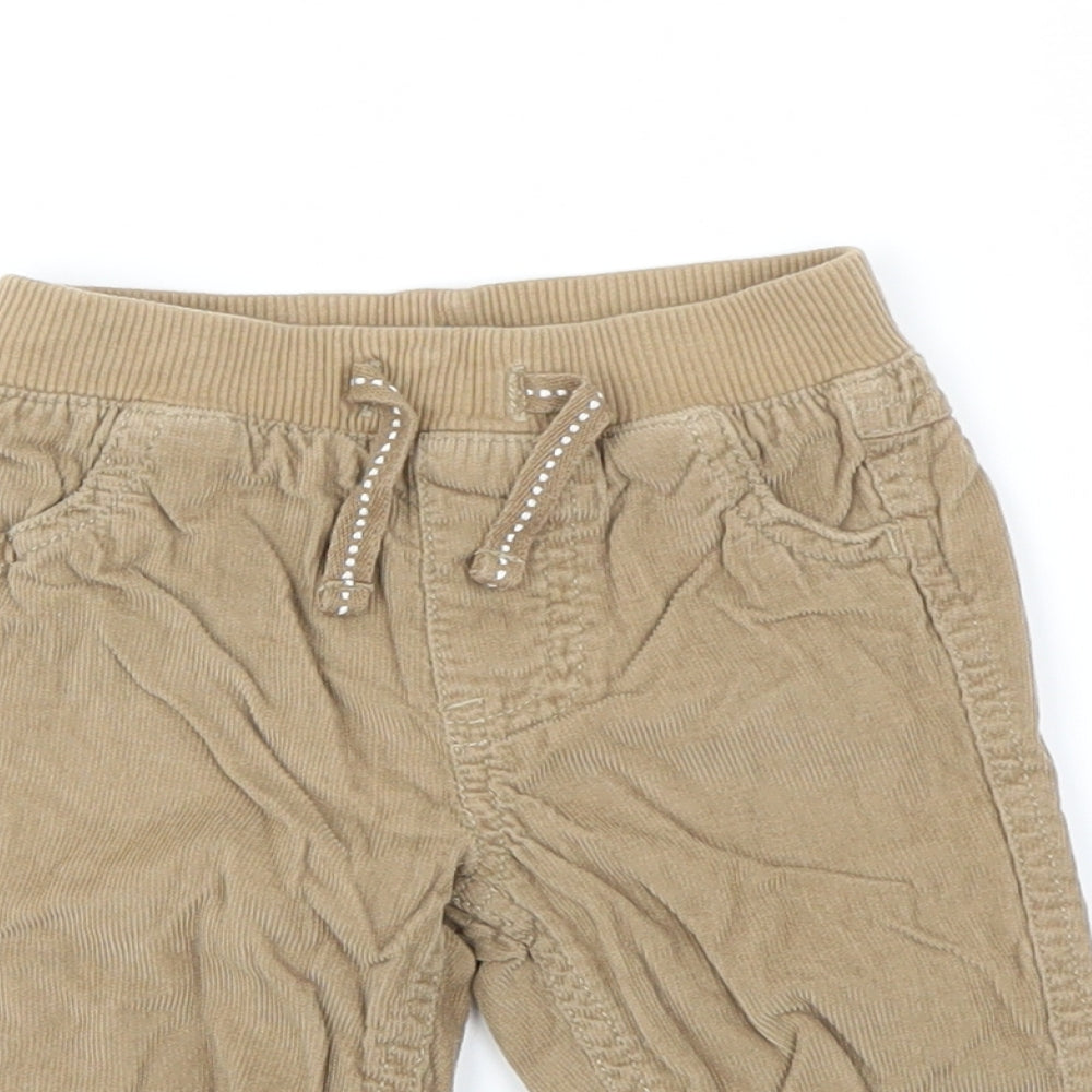 F&F Boys Beige   Cargo Trousers Size 0-3 Months