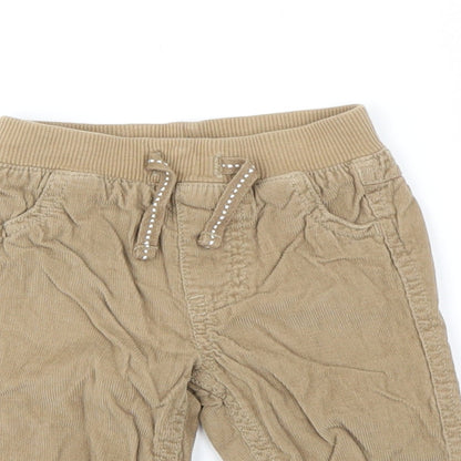 F&F Boys Beige   Cargo Trousers Size 0-3 Months
