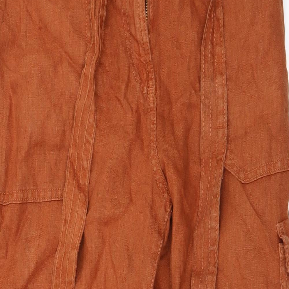 Womens UK Size 14 Marks and Spencer Regular Fit  Brown Trousers