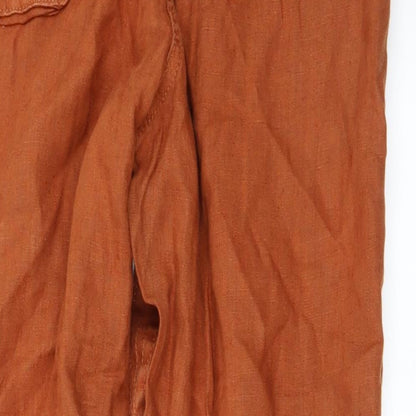 Womens UK Size 14 Marks and Spencer Regular Fit  Brown Trousers