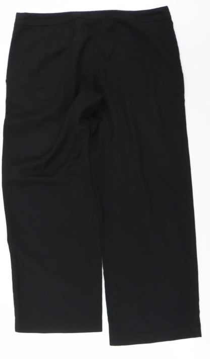 Womens UK Size 34 in NEXT Regular Fit  Black Trousers