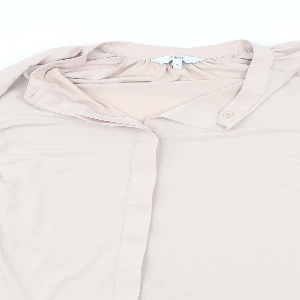 Womens UK Size 16 NEXT Orange Basic Blouse