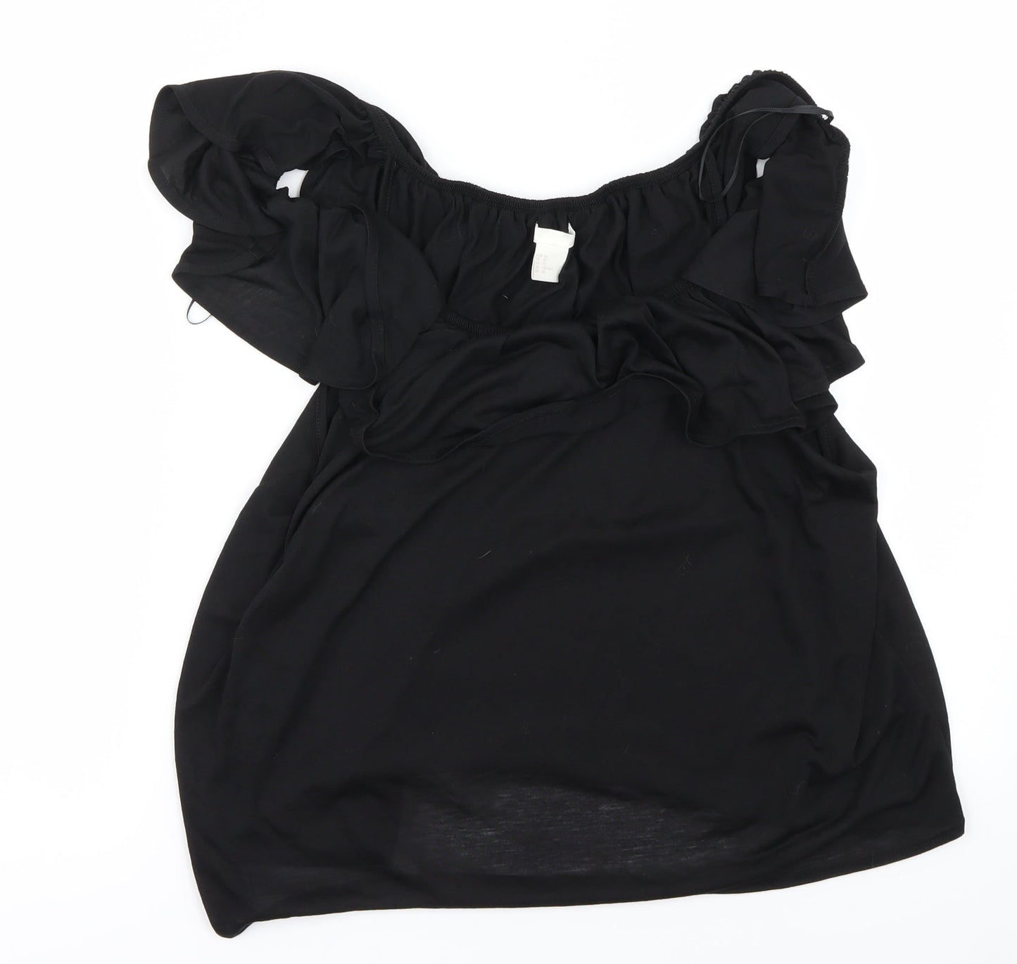 Womens UK Size XL H&M Black Basic Blouse