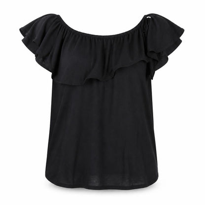 Womens UK Size XL H&M Black Basic Blouse