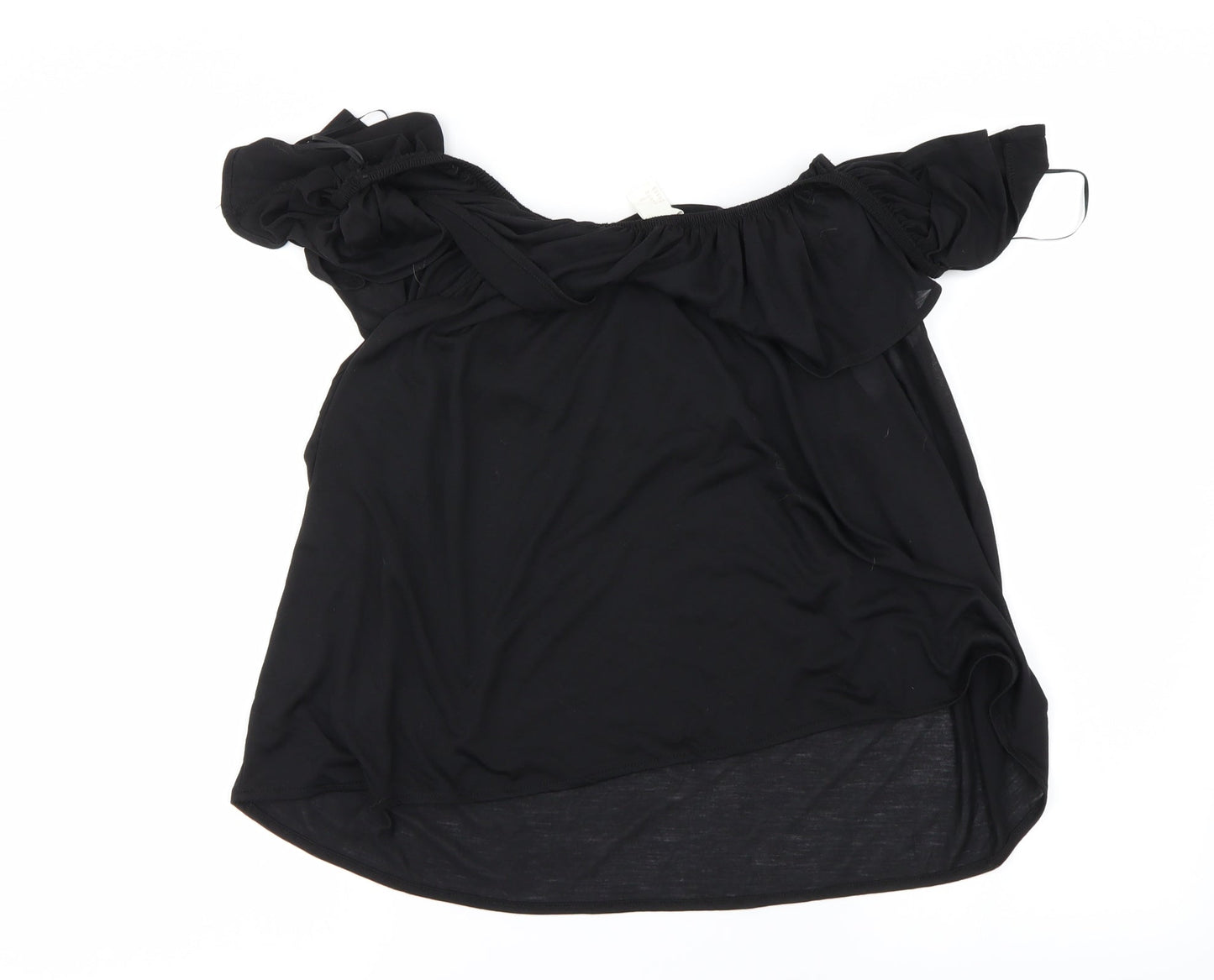 Womens UK Size XL H&M Black Basic Blouse