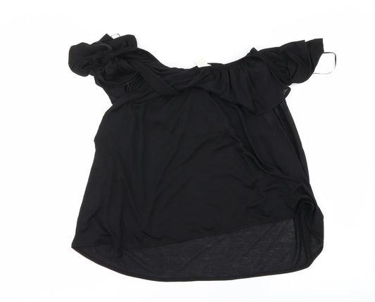 Womens UK Size XL H&M Black Basic Blouse