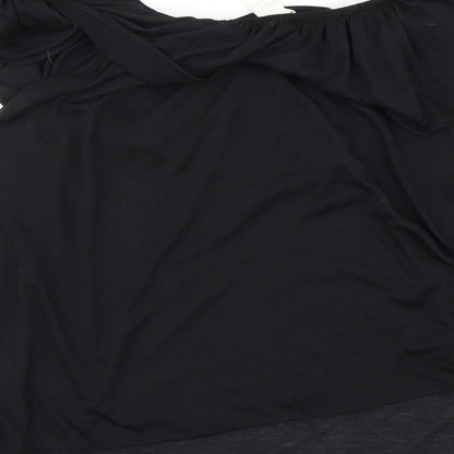Womens UK Size XL H&M Black Basic Blouse