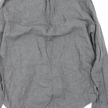 Mens UK Size M Cedar Wood State Grey  Button-Up Long Sleeve Casual Shirt