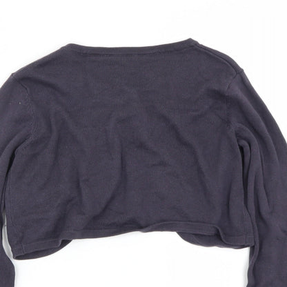 H&M Girls Blue   Cardigan Jumper Size 10-11 Years