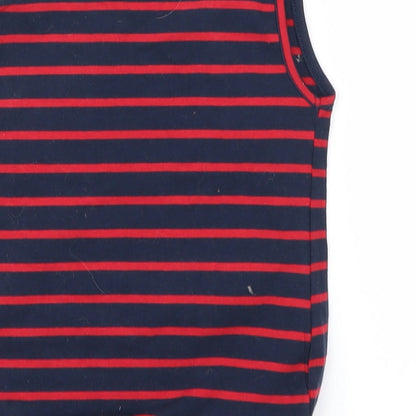 OVS  Girls Blue Striped  Basic T-Shirt Size 2-3 Years