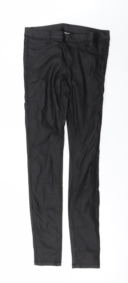 Womens UK Size 6 Preworn Regular Fit Mom Black Jeans