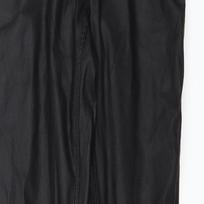Womens UK Size 6 Preworn Regular Fit Mom Black Jeans