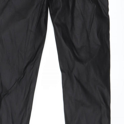 Womens UK Size 6 Preworn Regular Fit Mom Black Jeans