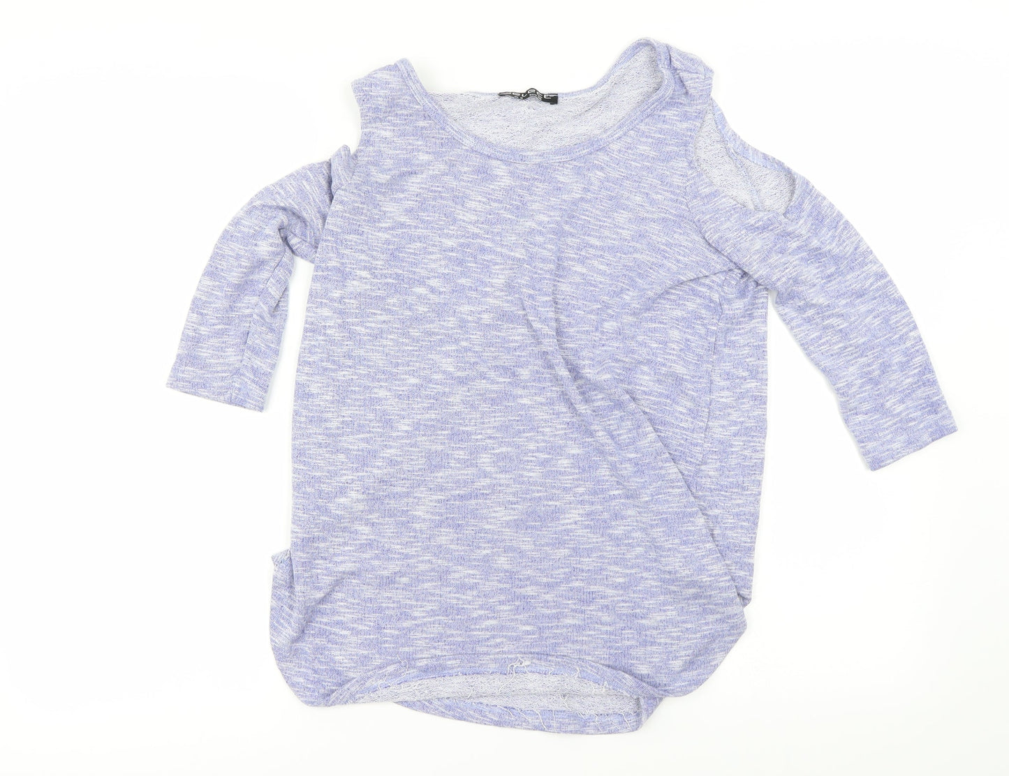 Womens UK Size 8 Select Purple Basic T-Shirt