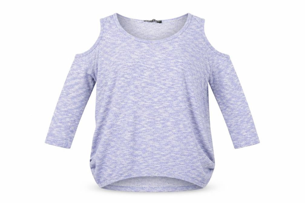 Womens UK Size 8 Select Purple Basic T-Shirt