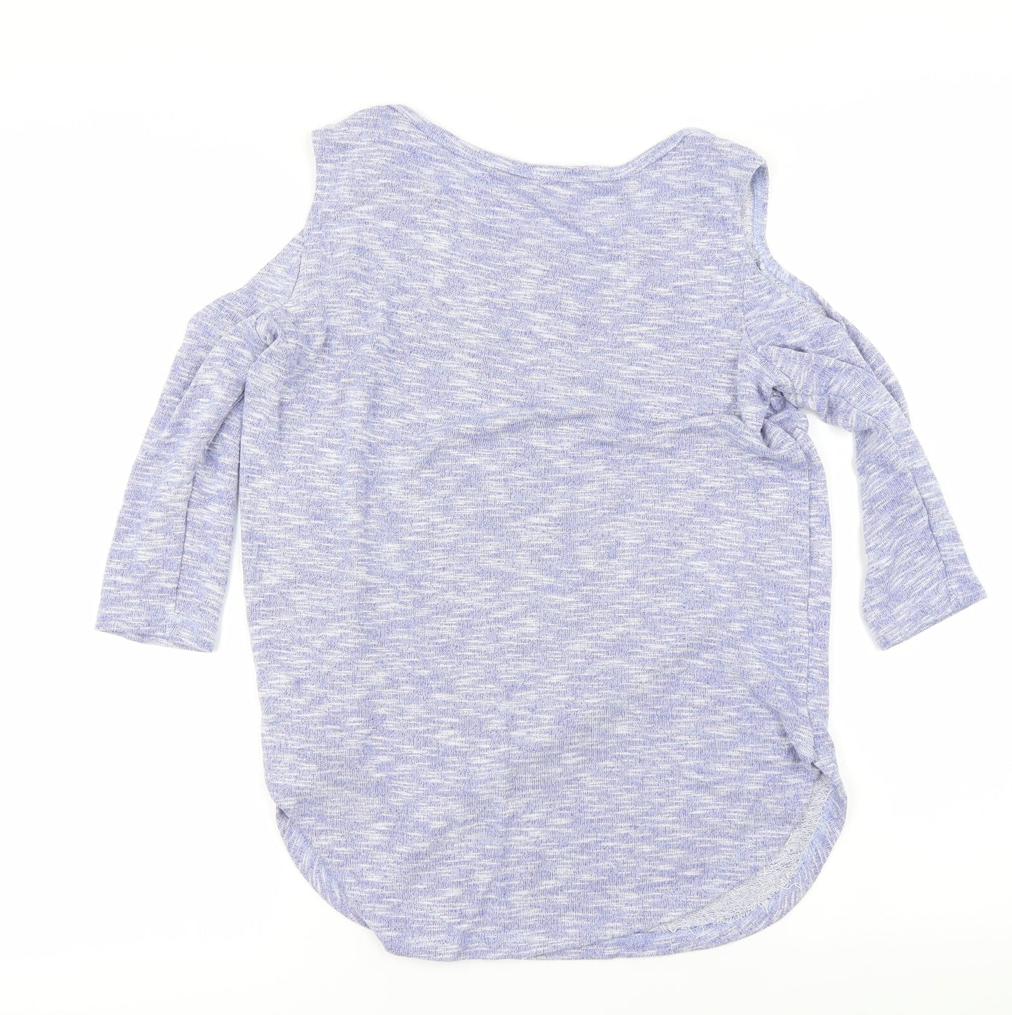 Womens UK Size 8 Select Purple Basic T-Shirt