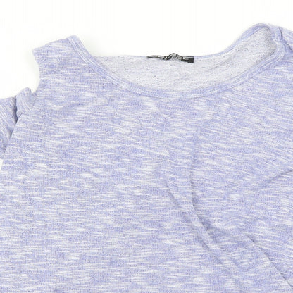 Womens UK Size 8 Select Purple Basic T-Shirt