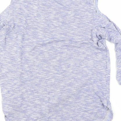 Womens UK Size 8 Select Purple Basic T-Shirt