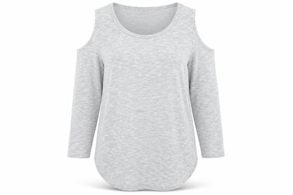 Womens UK Size 8 Select Grey Basic T-Shirt