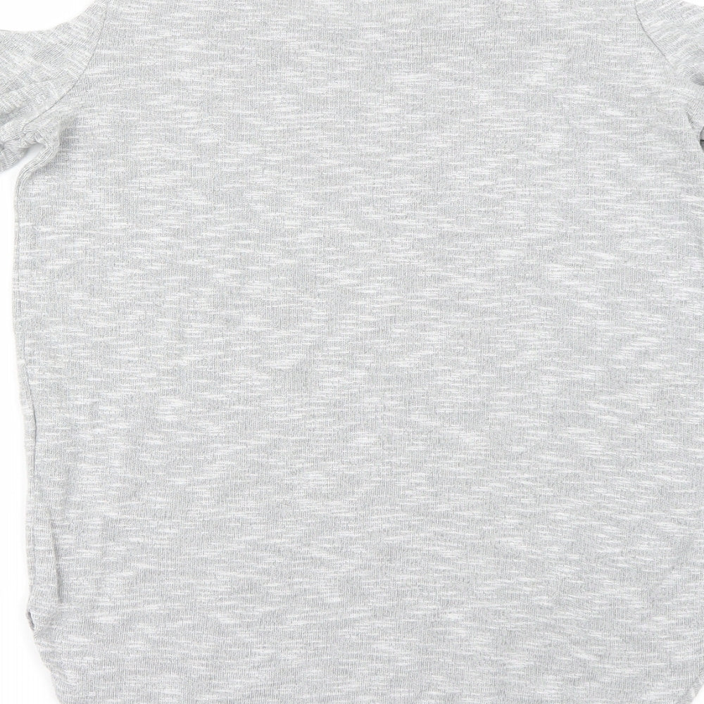 Womens UK Size 8 Select Grey Basic T-Shirt