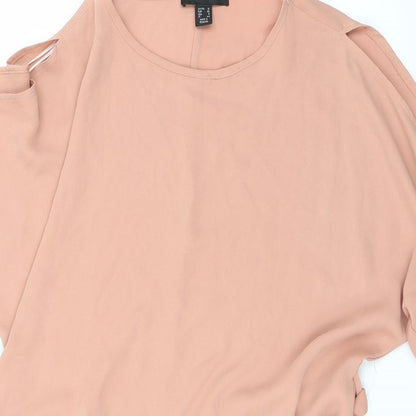 Womens UK Size 12 Atmosphere Pink Basic Blouse