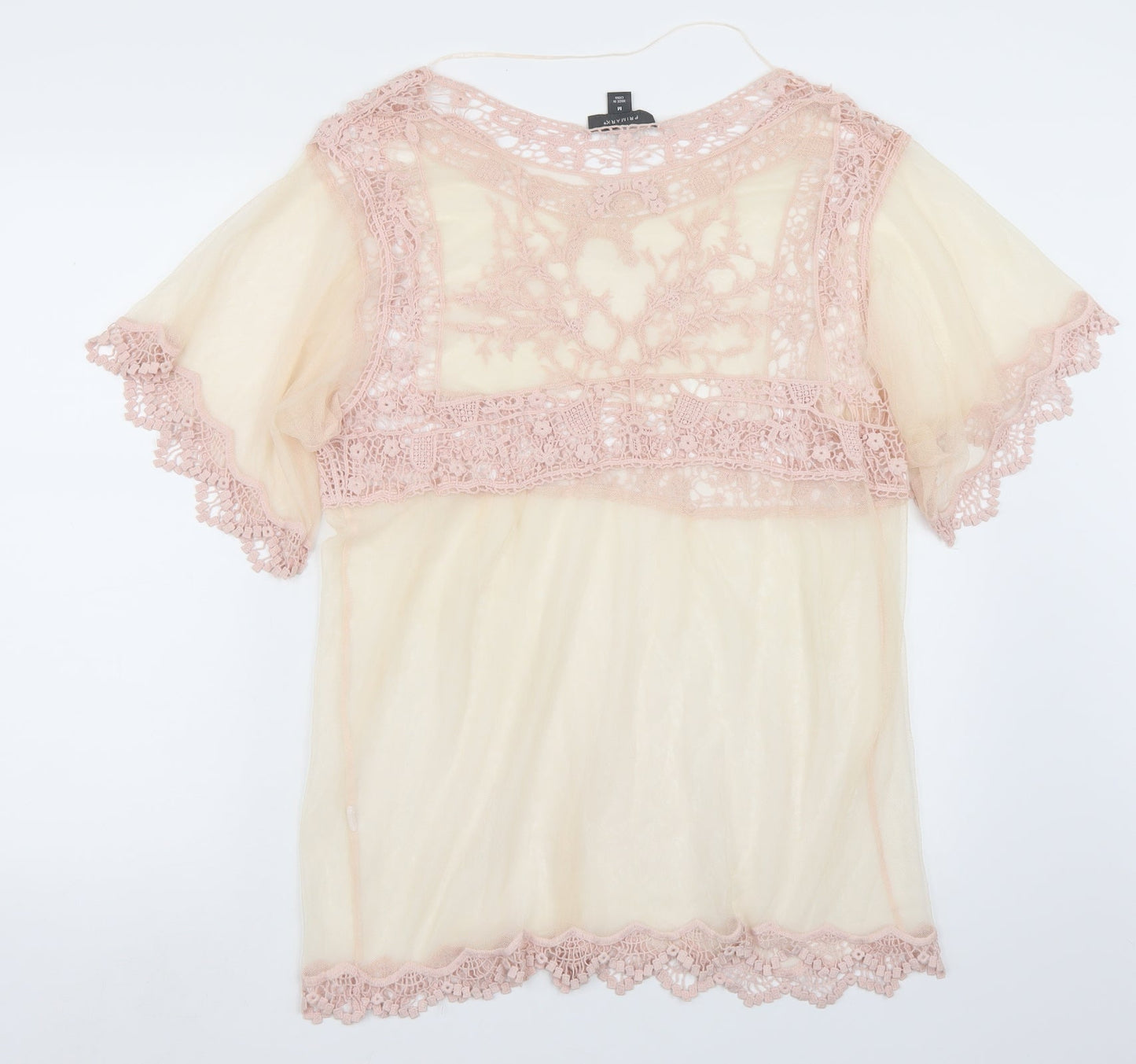 Primark Womens Pink   Basic T-Shirt Size M