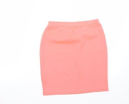 Missguided Womens Pink   A-Line Skirt Size S
