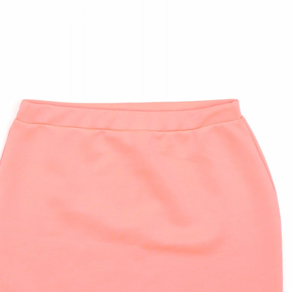 Missguided Womens Pink   A-Line Skirt Size S