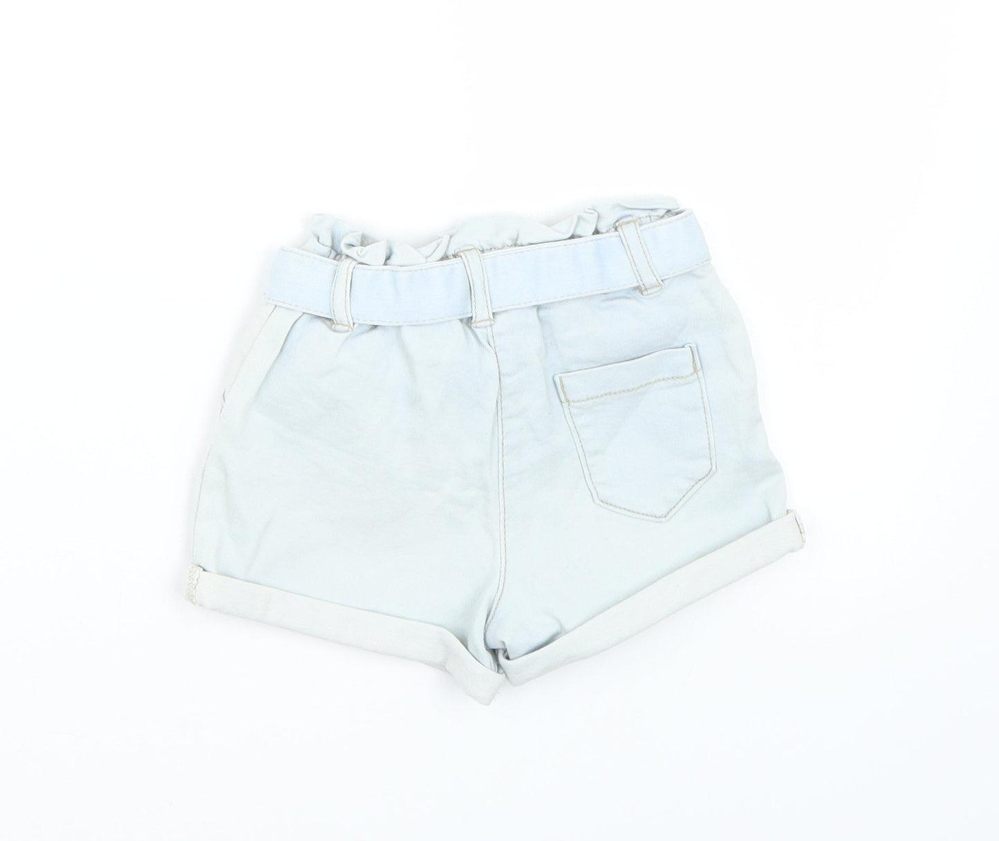 TU Girls Blue   Cropped Trousers Size 6-9 Months