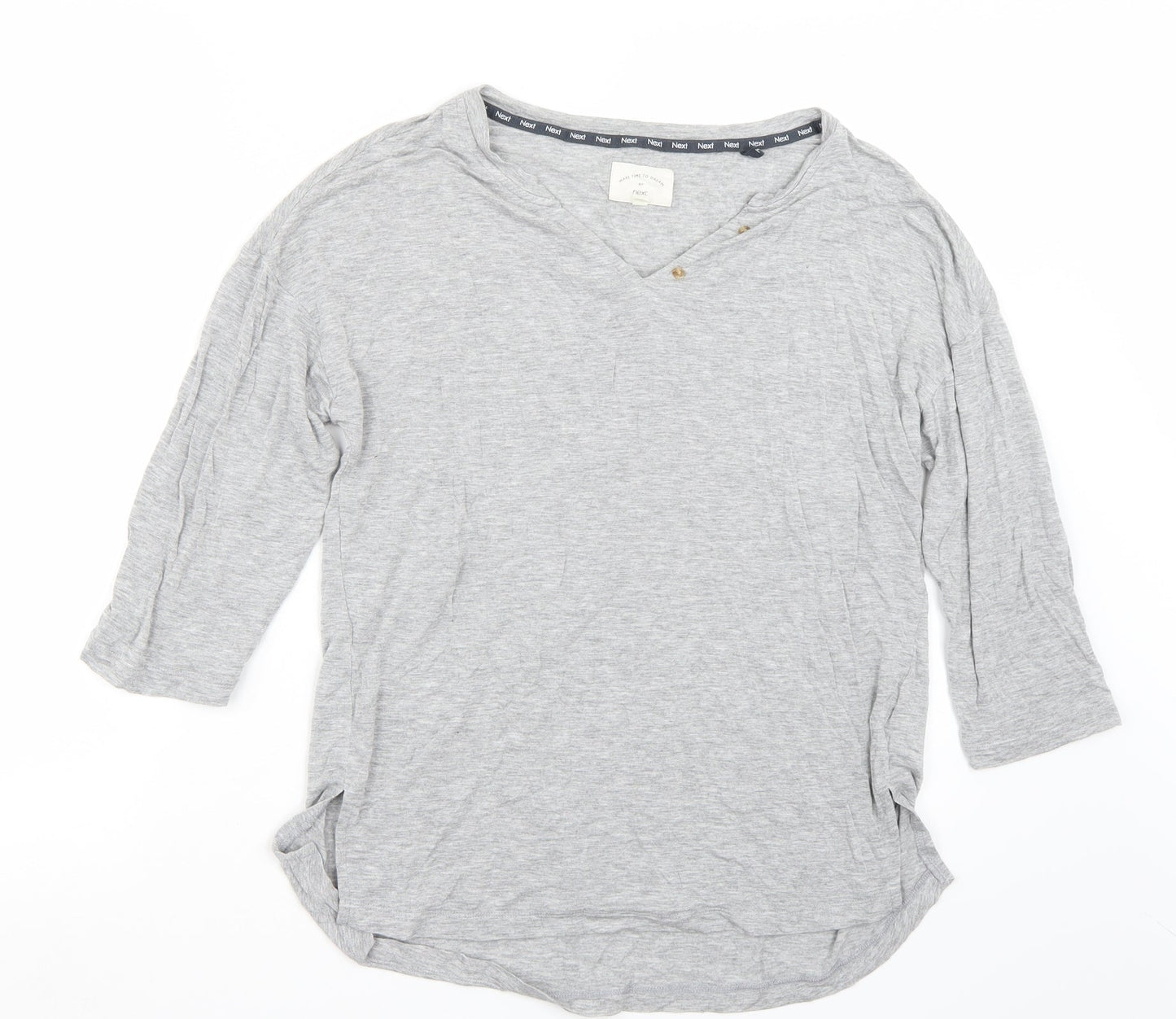 Womens UK Size S NEXT Grey Basic T-Shirt