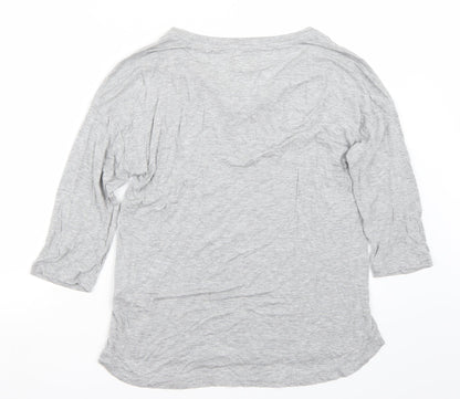 Womens UK Size S NEXT Grey Basic T-Shirt
