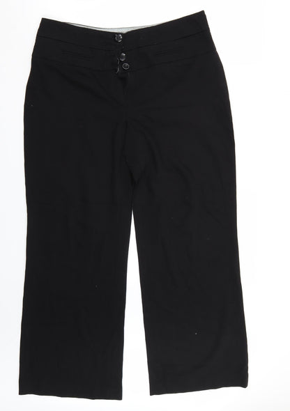 Womens UK Size 14 NEXT Regular Fit  Black Trousers
