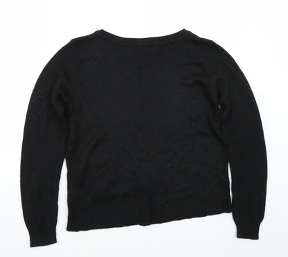 H&M Womens Black   Pullover Jumper Size M