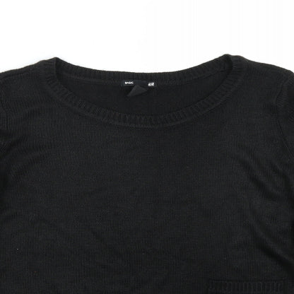 H&M Womens Black   Pullover Jumper Size M