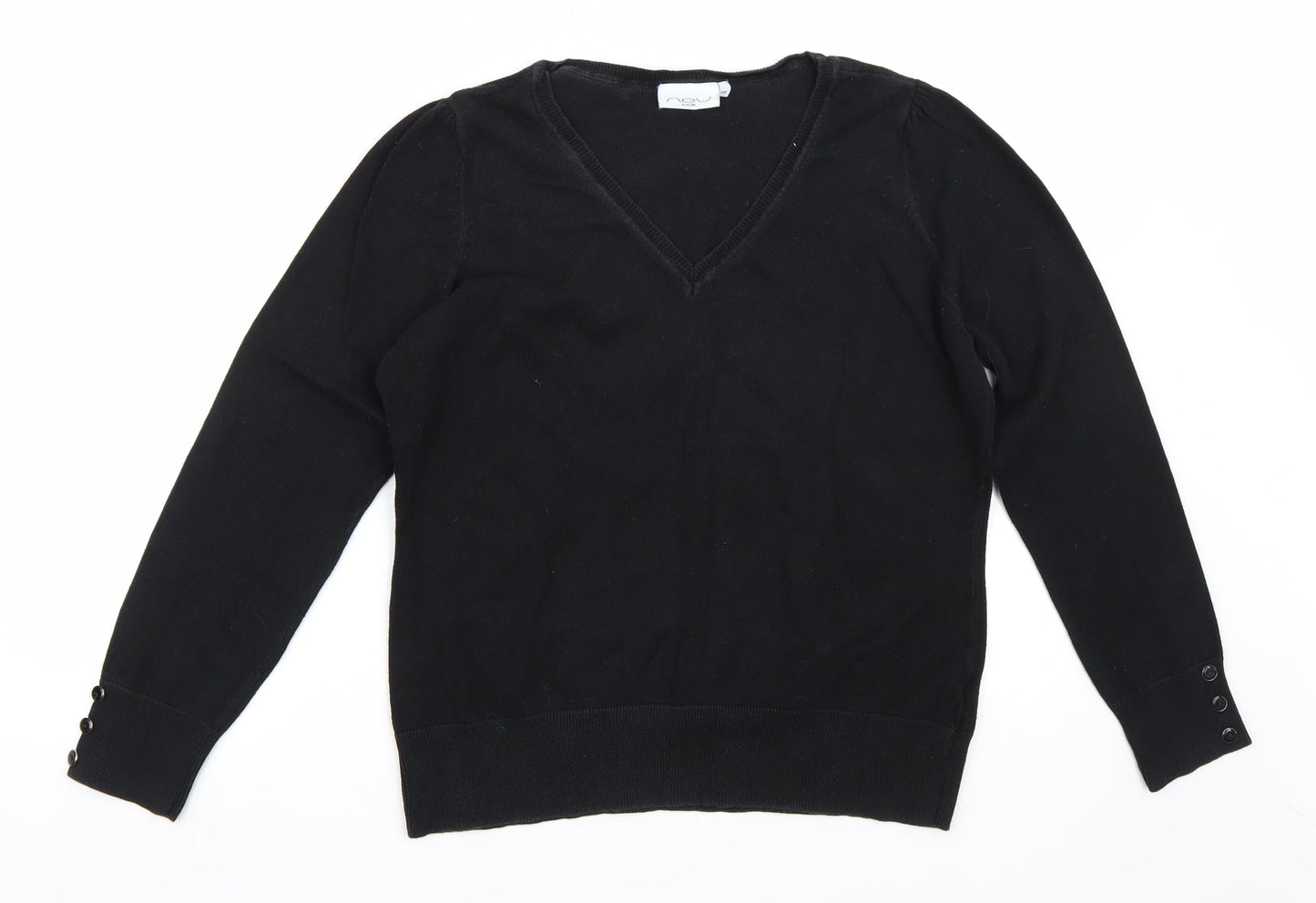 Newlook Womens Black   Henley Jumper Size 16