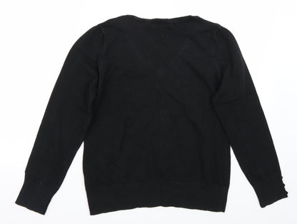 Newlook Womens Black   Henley Jumper Size 16