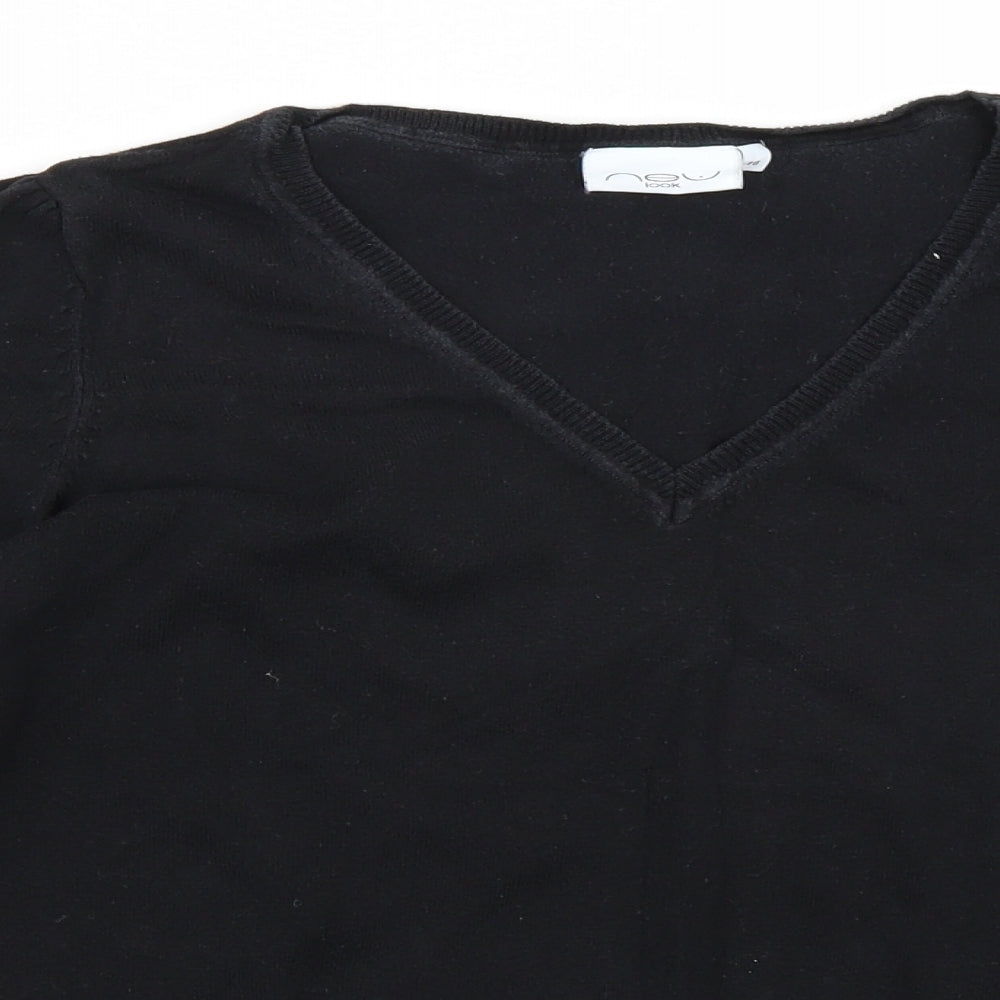 Newlook Womens Black   Henley Jumper Size 16
