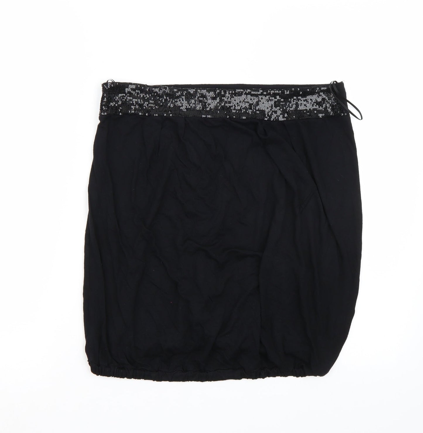 Womens UK Size 14 Topshop Black Basic Tank