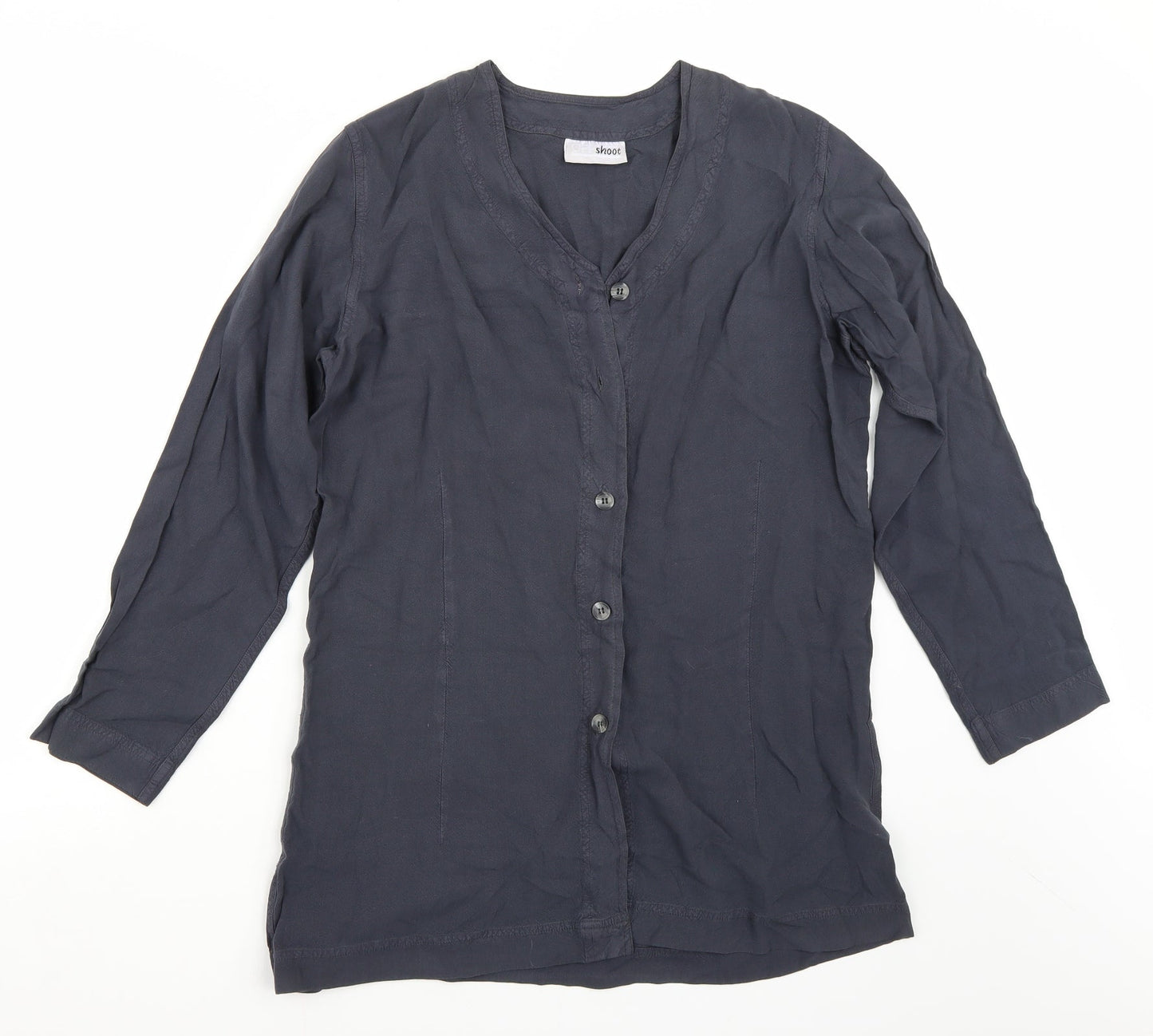 Offshoot Womens Grey   Basic Button-Up Size S