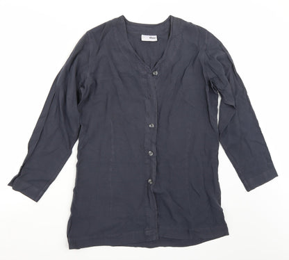 Offshoot Womens Grey   Basic Button-Up Size S