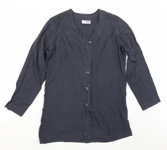 Offshoot Womens Grey   Basic Button-Up Size S